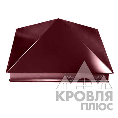 Оголовник 390х390 RAL 3005 (Красное вино)