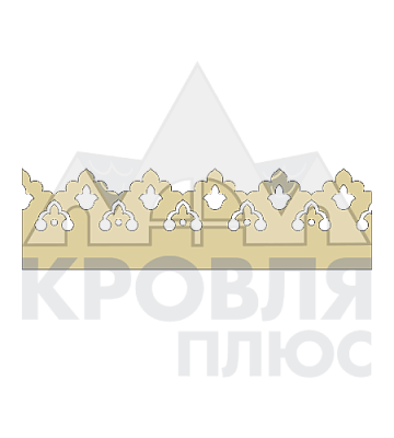 Декоративный элемент 2 м. "Тюльпан" RAL 1014 Бежевый