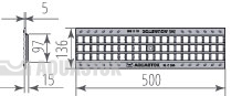 Решетка чугунная ячеистая DN 100 арт.31023С