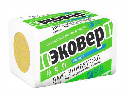 Утеплитель Эковер Лайт П-30 Универсал (1000х600х50) 7,2 м2; 0,36м3