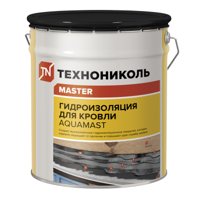 Мастика AquaMast Кровля битумно-резиновая 18 кг