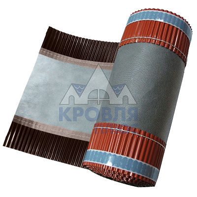 Коньковая лента (Аэроэлемент) BORGE 240мм*5м, RAL 8017 Шоколад