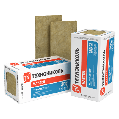 Утеплитель ТЕХНОАКУСТИК П-40 (1200х600х50) 8 п. 5,76 м2; 0,288 м3