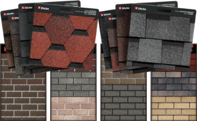 Гибкая черепица, Фасадная плитка HAUBERK 